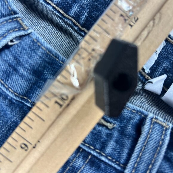 Y2K Calvin Klein Jeans Women's Measured 30x29* Slim Boot Cut Blue Denim Tag 10 - Picture 15 of 16